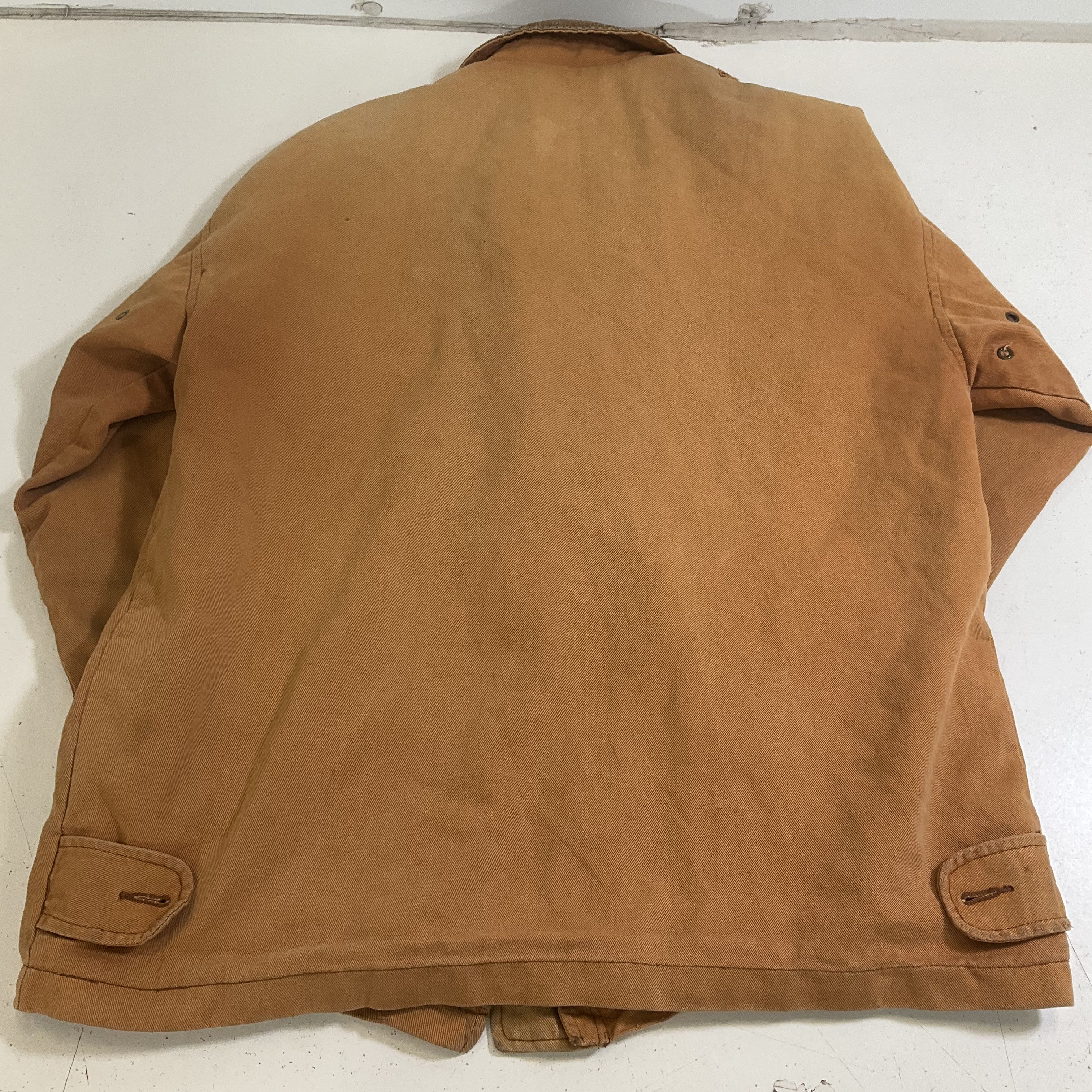 Sterling Bay Tan Vintage 90s Distressed Chore Coat Barn Jacket Men's M