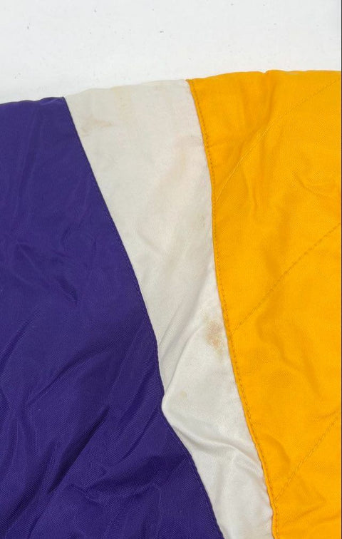 Vintage Y2K Reebok NFL Vikings Purple Pullover Puffer Jacket Kids XL 18-20