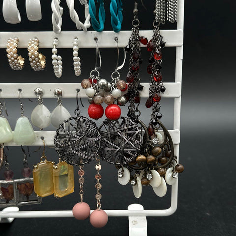 Fashion Earrings Mixed Styles Boho Retro Hoops Tassel Dangles Jewelry Lot of 28