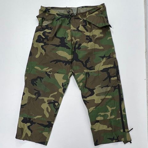 Vintage 90s US Military ECWCS Woodland Camo Cold Weather Trousers Sz Large Reg