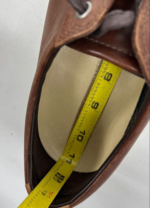 Ecco Soft Classic Brown Leather Low Top Casual Sneakers Men's Size EU 44