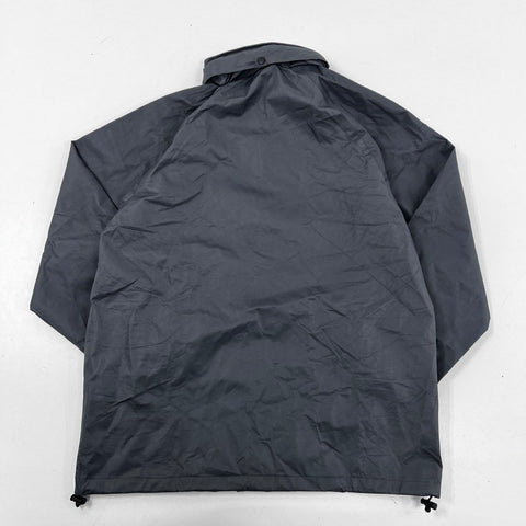Tidwe Men's Gray Full Zip Rain Jacket RS002 Outdoor Windbreaker Sz M