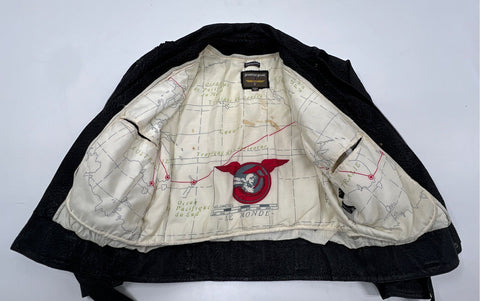 Vintage 80s Adventure Bound Thinsulate Leather Bomber Jacket Belted Sz M