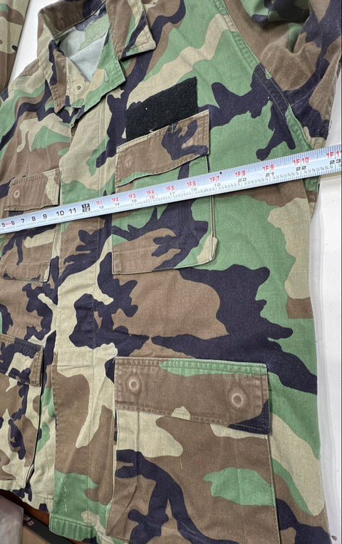 US Military Men's Woodland Camo BDU Lot 3pc Jacket Pants USAF Patches Size M L