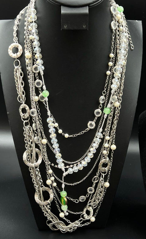 Boho Eclectic Costume Jewelry Necklace Lot of 10 Beaded Unicorn Geometric
