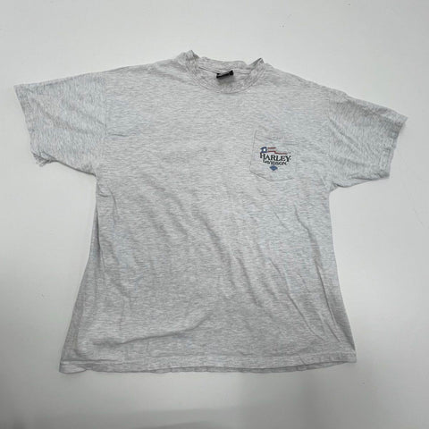Vintage 1997 Harley-Davidson Worth KC MO Pocket T-Shirt Made in USA Sz XL