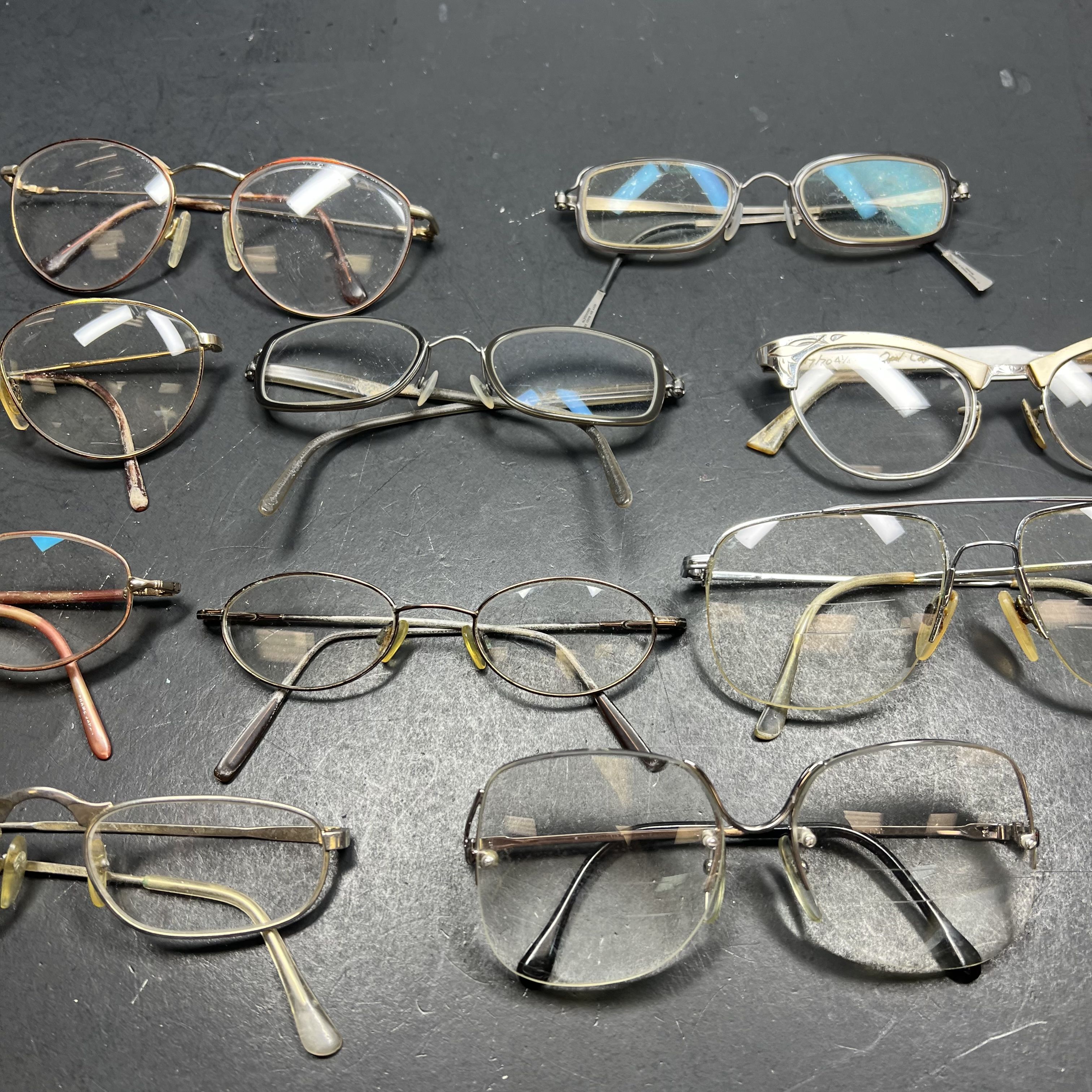 Lot Of Vintage Eyeglasses Wired Metal *New Lenses Needed