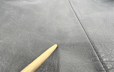 Vintage 80s Berman's Leather Blazer Two-Button Jacket Gray Sz 44