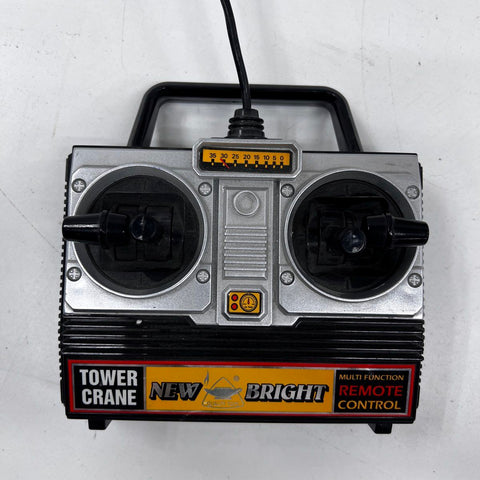 New Bright Vintage 1993 Tower Crane Wired Remote Control Toy 27" Tested Works