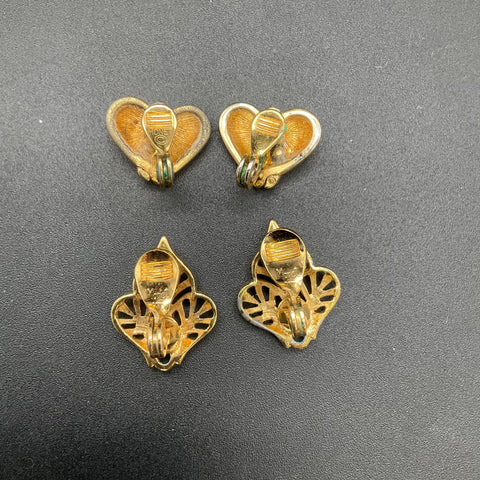 Vintage Monet Costume Jewelry Lot 8 Pieces Necklaces Bangles Earrings