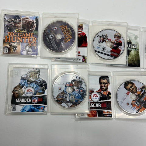 Call of Duty 4 MotorStorm NCAA Football 09 7 Game Lot Sony PlayStation 3 PS3
