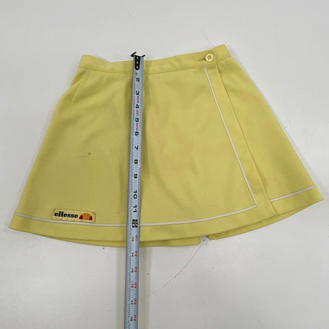 Vintage 80s Ellesse Women's Tennis Skirts Lot of 2 Red Yellow Made in Italy