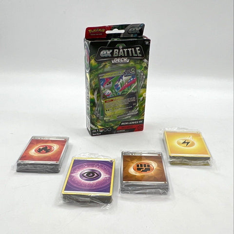 Pokemon Iron Leaves ex Battle Deck Sealed & 4 Sealed Basic Energy Card Packs