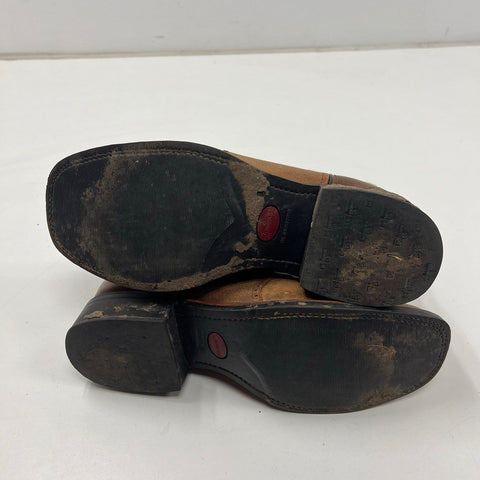 Double-H DH3571 Brown Green Leather Western Cowboy Boots Square Toe Size 11 EE