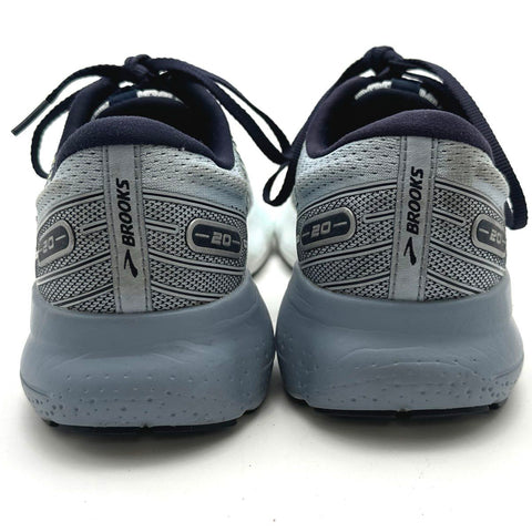 Brooks Glycerin 20 Neutral Grey Blue Yellow Women's Running Shoes Size 9.5
