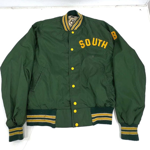 Vintage 1983 West Wind South '83 Satin Bomber Varsity Jacket Sz L