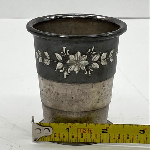 Van Bergh Quadruple Plate Collapsible Travel Cup Antique Rochester NY 752