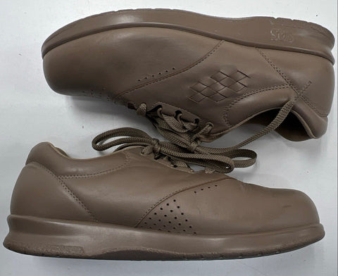 SAS Free Time Mocha Leather Comfort Walking Shoes Women's Size 7M With Box
