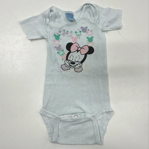 Vintage 90s Disney Clothing Lot Mickey Minnie Winnie Pooh Bodysuit Tops Sz 12m-6