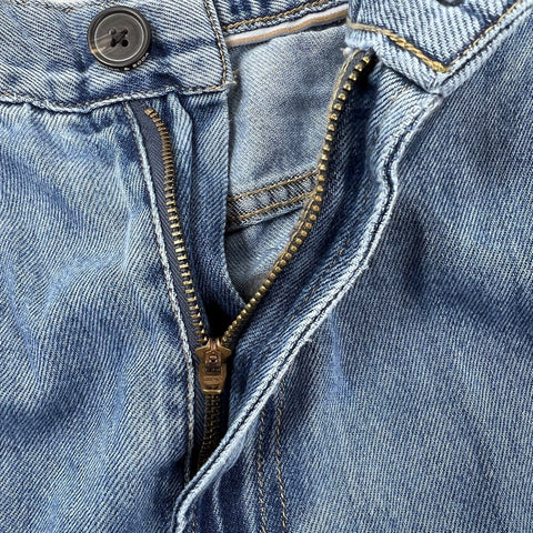 Scotch & Soda Women's Blue Flatiron Wide Leg High Rise Jeans NWT Sz 32