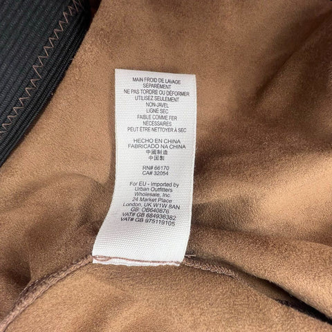 NWT Free People Womens Brown Faux Suede Distressed Leggings Pants Size 30