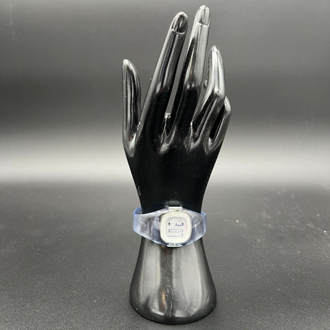 Vintage Nike Presto Digital Cuff Watch Transparent Blue WT0020 Works