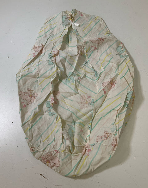 Vintage Care Bears Baby Linens & Flannel Scraps 6 Pieces Baby Hugs Baby Tugs