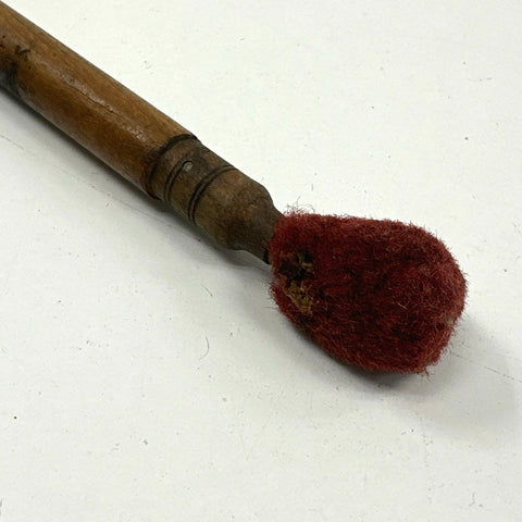 Antique 2-Piece Wood Gun Cleaning Rod Set Shotgun Rifle 39" Mop Swab Eyelet