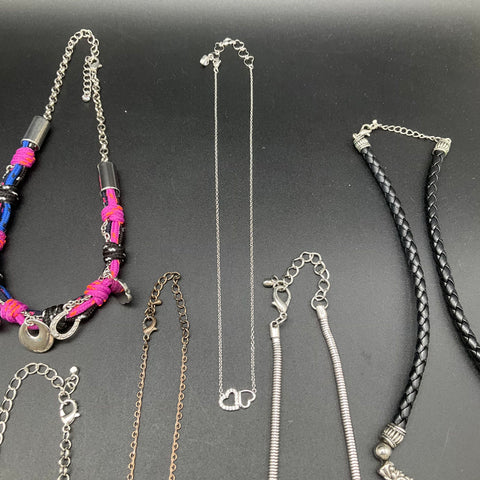 Mixed Costume Fashion Jewelry Lot of 12 Necklaces Vintage to Modern 1.18 lbs