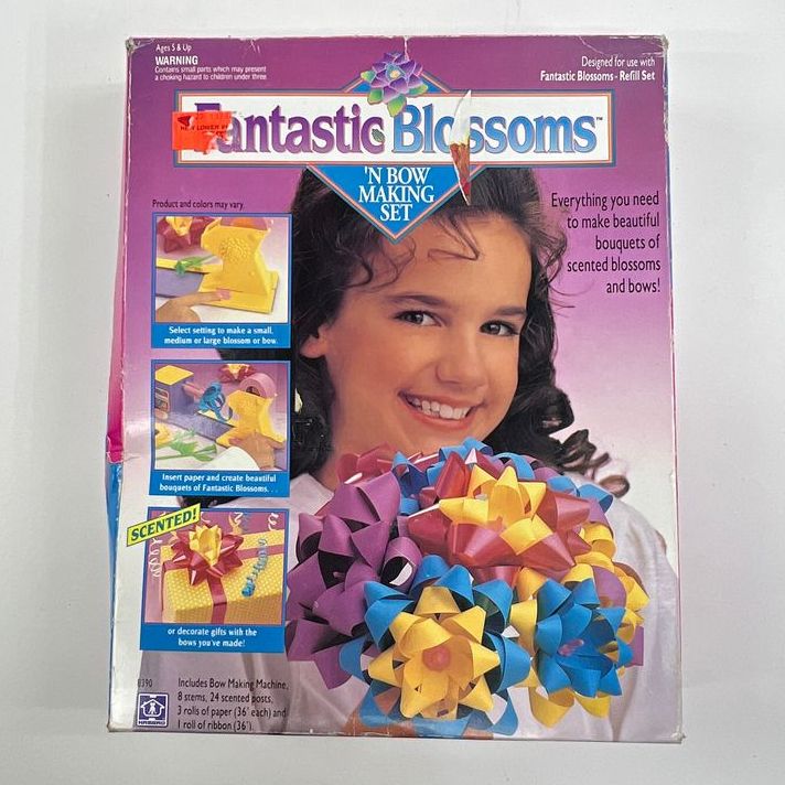 Vintage Hasbro Fantastic Blossoms Bow Making Kit Children's Craft Set IOB