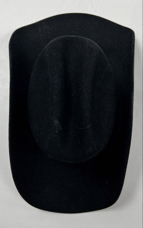 Twinstone Men's Black 4X Felt Western Cowboy Hat Vintage 90s Size 6 7/8