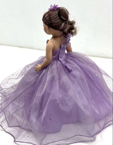 Collectible Quinceañera Last Doll 18" Figure Purple Gown Dress Display