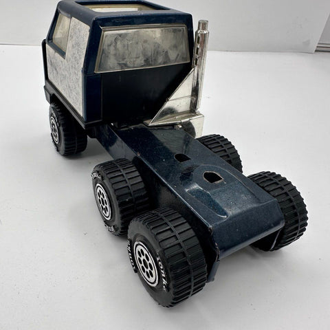 Vintage Tonka Car Carrier Truck Otto's Transport with Trailer and 2 Ramps