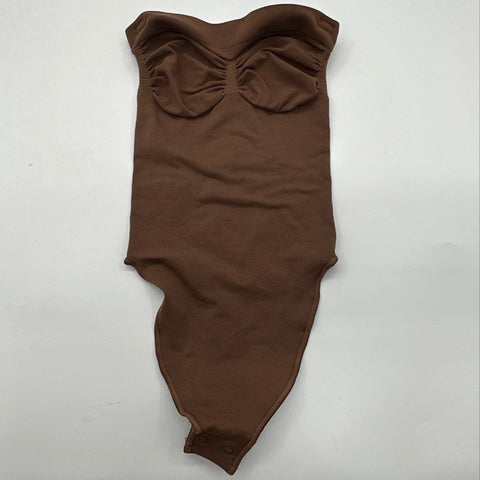 Skims Women's Shapewear Lot 3pc Bodysuits & Padded Shorts Black Brown Sz XS
