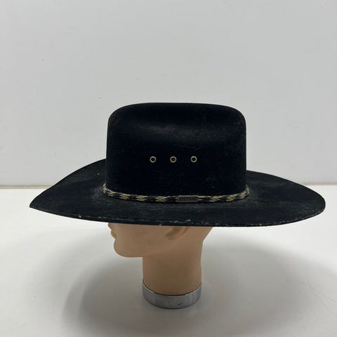 Stetson Stallion XX Men's Cowboy Hat Black Wool Felt USA Western Size 6 7/8 55
