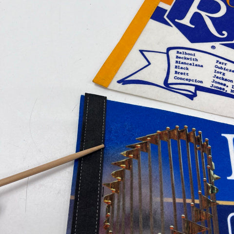 Kansas City Royals MLB Pennant Lot 1985 World Champions 2014 World Series 2