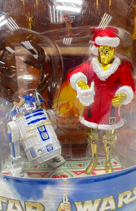 Hasbro Star Wars Holiday Edition C-3PO R2-D2 McQuarrie Art 3.75 Inch Sealed New