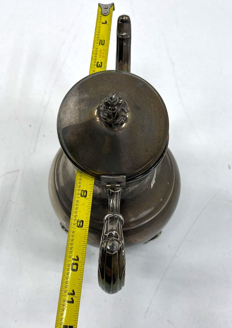 F.B. Rogers Silver Plate Ornate Victorian Style Tea Pot Holloware 10.5"