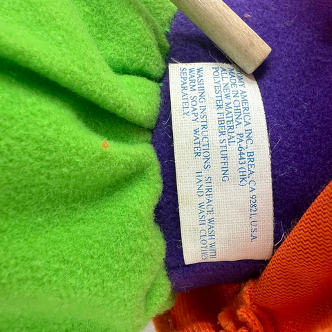 Vintage 1996 Bananas in Pajamas Rat in a Hat Purple Figure Doll Toy ABC TV