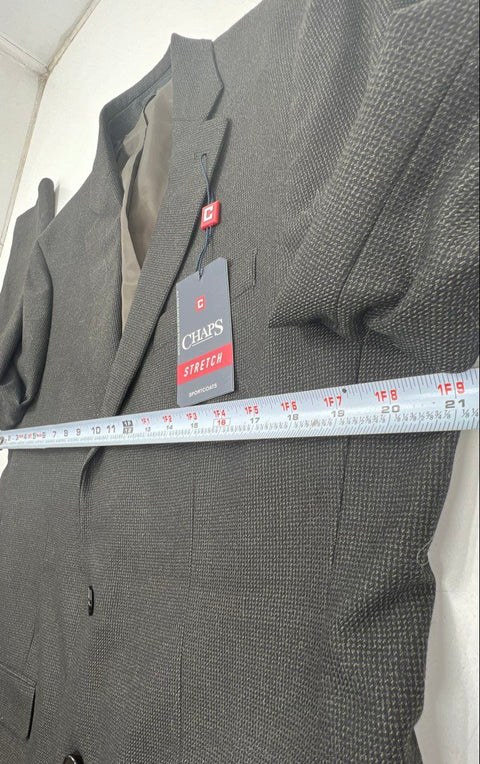 Chaps Men's Caney Brown Stretch 2-Button Sport Coat Blazer NWT Sz 40R