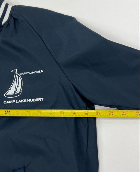 Vintage 80s Chalk Line Camp Lincoln Hubert Coach Jacket Made in USA Sz S