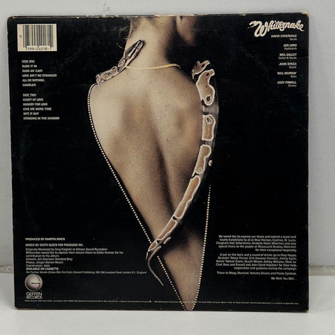Whitesnake Slide It In LP 1984 Vinyl Record GHS 4018 Geffen w/ Inner Sleeve