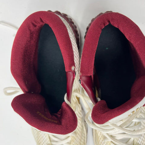 Nike Kyrie 1 iD White Metallic Gold Burgundy Basketball Shoes Size 11.5