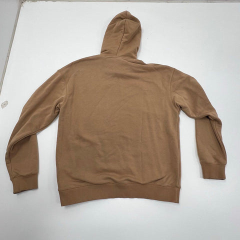 Scotch & Soda Mens Tan Music Love Graphic Cross-Stitch Hoodie Sweatshirt Size M