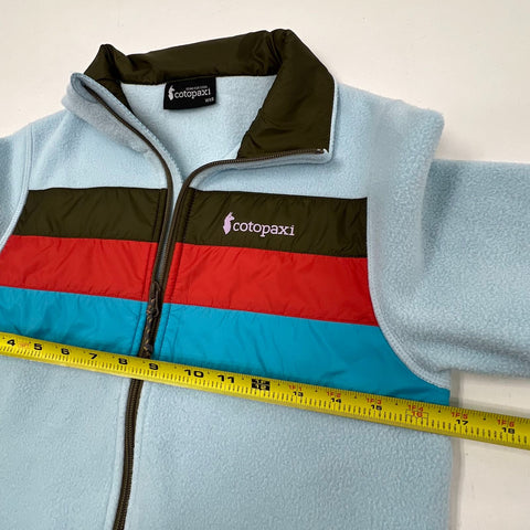 Cotopaxi Abrazo Light Blue Colorblock Full Zip Fleece Jacket Women's XS