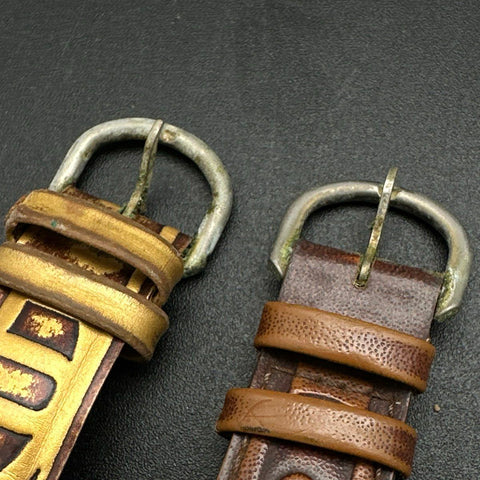 Vintage Guess Watches Lot of 2 1996 Logo Dial Embossed Leather Straps