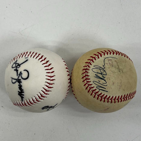 Autographed Baseball Lot (2) Rawlings Official AL Bobby Brown & Regent Balls