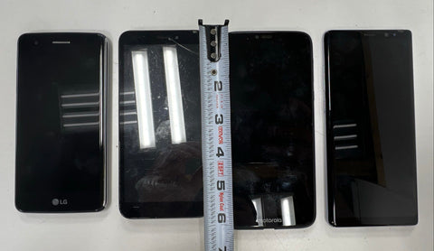 Smartphone Lot 12 Pieces Samsung LG Motorola Pixel BLU For Parts Only As-Is