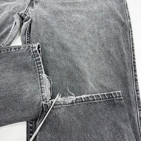 Vintage 90s Levi's 545 Loose Fit Made in USA Jeans Black Orange Tab Sz 42x32