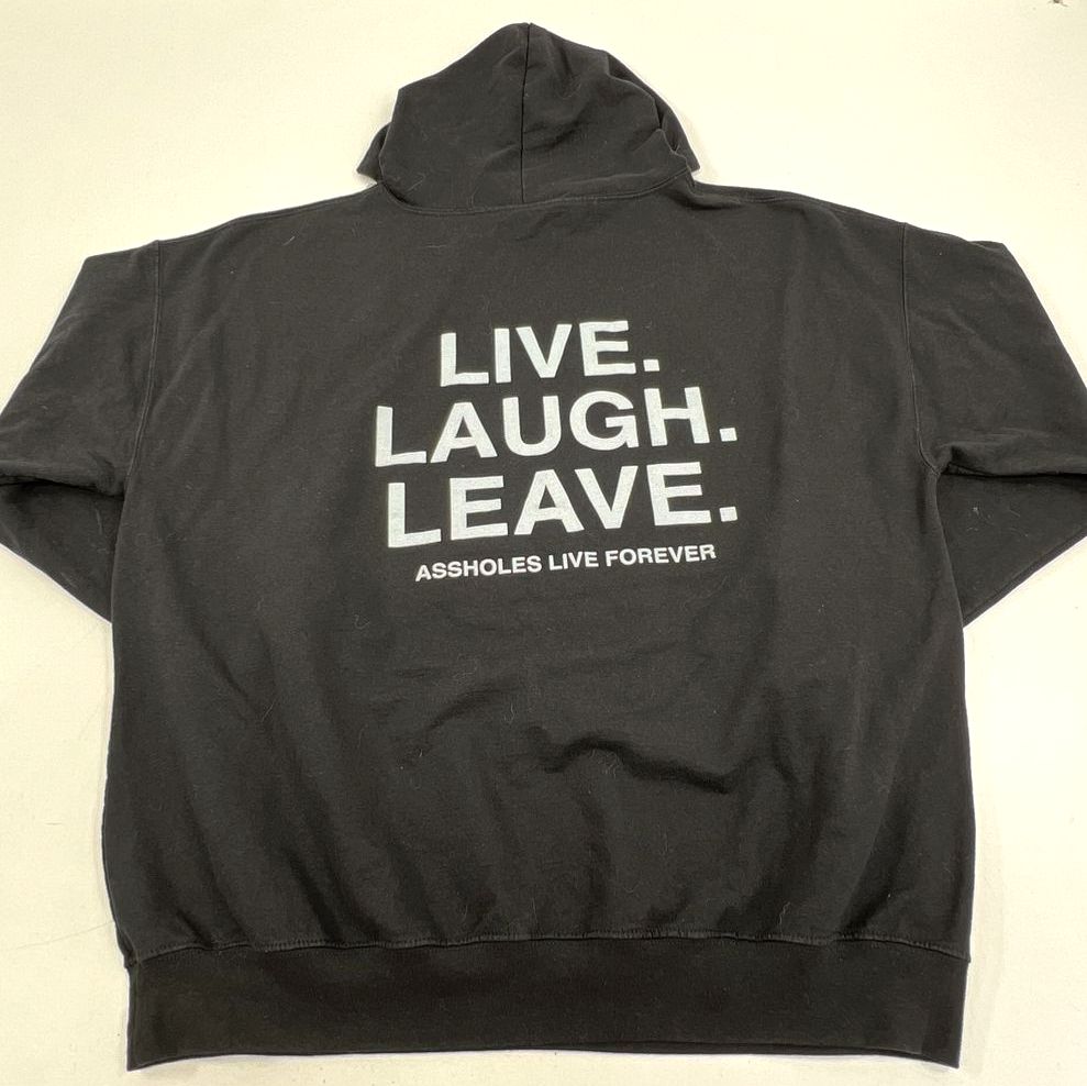 Assholes Live Forever Lot of 2 Graphic Pullover Hoodies Men's Size XL XXL